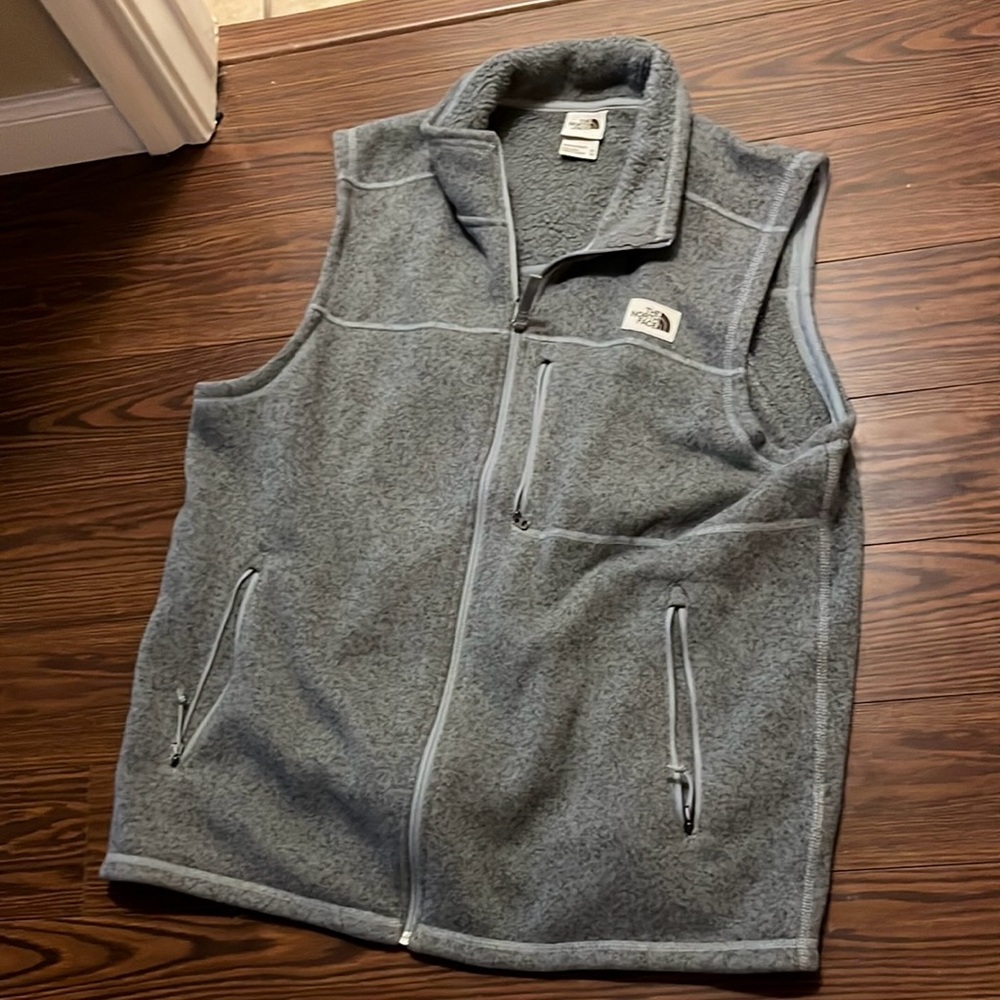 The North Face Gray Mens Fleece Vest